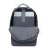 РЮКЗАК ДЛЯ НОУТБУКА RIVACASE PRATER, 15.6", ПОЛИЭСТЕР, ТЁМНО-СЕРЫЙ