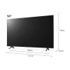 50" LED SMART ТЕЛЕВИЗОР LG 50UP80006LA, 3840 X 2160 4K, WEBOS, ЧЁРНЫЙ