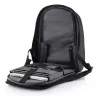 RUCSAC PENTRU LAPTOP BOBBY HERO XL, TESATURI, NEGRU