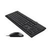 SET TASTATURA + MOUSE A4TECH KR-8372, CU FIR, NEGRU