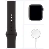 УМНЫЕ ЧАСЫ APPLE WATCH SERIES 6 GPS MG133, 40ММ, АЛЮМИНИЕВЫЙ КОРПУС С ЧЕРНЫМ СПОРТИВНЫМ РЕМЕШКОМ