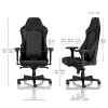 ИГРОВОЕ КРЕСЛО NOBLECHAIRS HERO, НАТУРАЛЬНАЯ КОЖА, ЧЁРНЫЙ