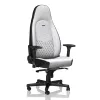 ИГРОВОЕ КРЕСЛО NOBLECHAIRS ICON, ИСКУССТВЕННАЯ КОЖА, БЕЛЫЙ/ЧЁРНЫЙ