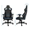 ИГРОВОЕ КРЕСЛО NOBLECHAIRS EPIC, ВИНИЛ, ЧЁРНЫЙ