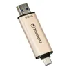 USB FLASH НАКОПИТЕЛЬ TRANSCEND JETFLASH 930C, 512ГБ, ЗОЛОТИСТЫЙ