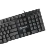 TASTATURA GAMEMAX K207, CU FIR, NEGRU