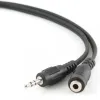 АУДИОКАБЕЛЬ CABLEXPERT CCA-423-5M, 3.5MM 3-PIN (F) - 3.5MM 3-PIN (M), 5М, ЧЁРНЫЙ