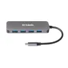 USB-КОНЦЕНТРАТОР D-LINK DUB-2340, СЕРЫЙ