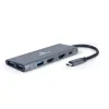 ВИДЕОАДАПТЕР CABLEXPERT A-CM-COMBO3-01, USB TYPE-C - USB TYPE-A, USB TYPE-C, HDMI, СЕРЫЙ