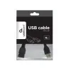 CABLU DE COMUNICATIE CABLEXPERT CCP-USB2-AMAF-0.15M, USB TYPE-A (M)/USB TYPE-A (F), 0,15M, NEGRU