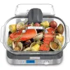 APARAT DE GATIT CU ABURI CUISINART STM1000E, OTEL INOXIDABIL