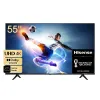 55" LED SMART TV HISENSE 55A6BG, 3840X2160 4K UHD, VIDAA U OS, NEGRU