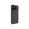 HUSA NILLKIN IPHONE 14 PRO MAX, CAMSHIELD SILKY SILICONE, NEGRU