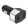 INCARCATOR AUTO NILLKIN CAR CHARGER QC3.0 (USB+TYPE C), 33W, ARGINTIU