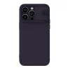HUSA NILLKIN IPHONE 14 PRO MAX, CAMSHIELD SILKY SILICONE, DARK PURPLE