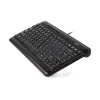 TASTATURA A4TECH KLS-5, CU FIR, NEGRU