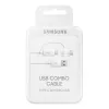 CABLU DE INCARCARE SAMSUNG EP-DG930DWEGRU, USB TYPE-A/MICRO USB, USB TYPE-C, 1,5M, ALB