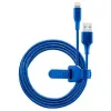 CABLU INCARCARE SI SINCRONIZARE CELLULARLINE SATELLITE MFI, USB TYPE-A/LIGHTNING, 1M, ALBASTRU