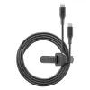 CABLU INCARCARE SI SINCRONIZARE CELLULARLINE SATELLITE MFI, USB TYPE-C/LIGHTNING, 1M, NEGRU