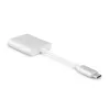 АУДИО АДАПТЕР MOSHI USB-C - 3.5 MM DIGITAL AUDIO ADAPTER WITH CHARGING, USB TYPE-C/USB TYPE-C (F) + 3.5 MM (F), СЕРЕБРИСТЫЙ