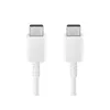 CABLU INCARCARE SI SINCRONIZARE SAMSUNG USB-C TO USB-C CABLE 3A, USB TYPE-C/USB TYPE-C, 1,8M, ALB