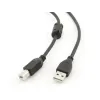 CABLU DE DATE PENTRU PERIFERICE CABLEXPERT CCFB-USB2-AMBM-3M, USB TYPE-A/USB TYPE-B, 3M, NEGRU