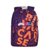 RUCSAC ZILNIC RIVACASE HEIDE, 15.6", POLIESTER, VIOLET/PORTOCALIU