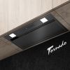 ВЫТЯЖКА TORNADO MODUL TOUCH FREE 1200(60) BL LED, BLACK