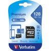 128GB MICROSD CLASS10 A1 UHS-I + SD ADAPTER VERBATIM PREMIUM MICROSDXC,