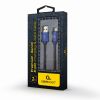 CABLE USB2.0/8-PIN (LIGHTNING) PREMIUM JEANS - 2M - CABLEXPERT CC-USB2J-AMLM-2M-BL, BLUE, USB 2.0 A-PLUG TO 8-PIN PLUG, BLISTER