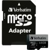 КАРТА ПАМЯТИ VERBATIM PRO U3 MICROSD 64GB