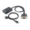 АДАПТЕР GEMBIRD  A-VGA-HDMI-01, VGA TO HDMI / 0.15M / BLACK