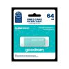 ФЛЕШ-НАКОПИТЕЛЬ USB GOODRAM UME3 CARE GREEN USB3.0 64ГБ