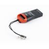 CARD READER GEMBIRD FD2-MSD-3, MICROSDHC, KEY RING CORD, BLACK/ORANGE,