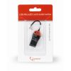 CARD READER GEMBIRD FD2-MSD-3, MICROSDHC, KEY RING CORD, BLACK/ORANGE,