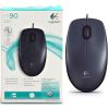 LOGITECH M90 OPTICAL MOUSE, DARK, USB