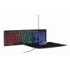 GEMBIRD KBS-UML-01, 3-IN-1 BACKLIGHT DESKTOP SET, US LAYOUT, BLACK