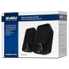 SVEN 312 BLACK (USB), 2.0 / 2X2W RMS, USB POWER SUPPLY, 2.75"