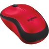LOGITECH WIRELESS MOUSE M220 RED, SILENT OPTICAL MOUSE FOR NOTEBOOKS,