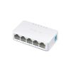MERCUSYS MS105  5-PORT DESKTOP SWITCH, 5 10/100M RJ45 PORTS, PLASTIC CASE