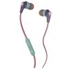 SKULLCANDY S2IKJY-530 INK'D 2.0 PURPLE/SALMON/GREEN MIC1