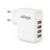 UNIVERSAL USB CHARGER - GEMBIRD GMB EG-U4AC-02, 4X USB - 5V/ 3.1A, INPUT: 110/240V, BLACK
