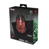 TRUST GXT 783 IZZA GAMING MOUSE & MOUSE PAD (245X210), FULLY ILLUMINATED TOP, RUBBERIZED TOP COVER FOR A FIRM GRIP,  800 - 2400 DPI, 6 BUTTON, USB, BLACK