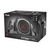 TRUST GAMING GXT 38 TYTAN 2.1 ULTIMATE BASS SPEAKER SET, WOODEN SUBWOOFER FOR RICH AND POWERFUL SOUND, 120W  - BLACK
