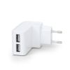 UNIVERSAL USB CHARGER - GEMBIRD EG-U2C2A-03-W, 2-PORT UNIVERSAL USB CHARGER, 2.1 A, WHITE