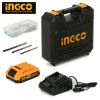ШУРУПОВЕРТ АККУМУЛЯТОРНЫЙ УДАРНЫЙ  INGCO CIDLI20031 20V/2*2A