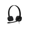 НАУШНИКИ LOGITECH H151 STEREO HEADSET, HEADPHONE: 20HZ-20KHZ, MICROPHONE: 100HZ-6.5KHZ, 1.8M CABLE, 981-000589