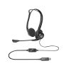 НАУШНИКИ С МИКРОФОНОМ LOGITECH 960 BLACK USB PC STEREO HEADSET, HEADSET: 20-20,000 HZ, MIC: 100-16,000 HZ, 2.4M, 981-000100 (CASTI CU MICROFON/НАУШНИКИ С МИКРОФОНОМ)