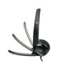 НАУШНИКИ С МИКРОФОНОМ LOGITECH H390 BLACK USB HEADSET, HEADSET: 20HZ-20KHZ, MICROPHONE: 100HZ-10KHZ, 2.4M CABLE, 981-000406