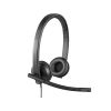LOGITECH HEADSET USB STEREO H570E BLACK, HEADSET: 31.5HZ-20KHZ, MICROPHONE: 100HZ-18KHZ, 2.5M CABLE, 981-000575